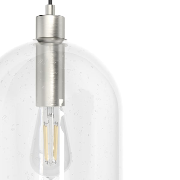 Hunter Lochemeade 1 Light Pendant in Brushed Nickel
