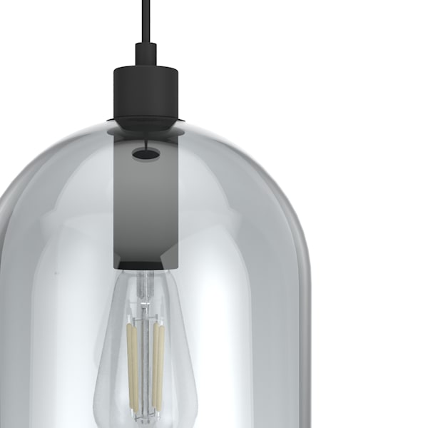 Hunter Lochemeade 1 Light Pendant in Natural Iron