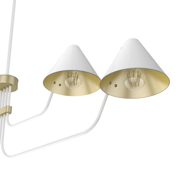 Hunter Grove Isle 4 Light Chandelier in Matte White