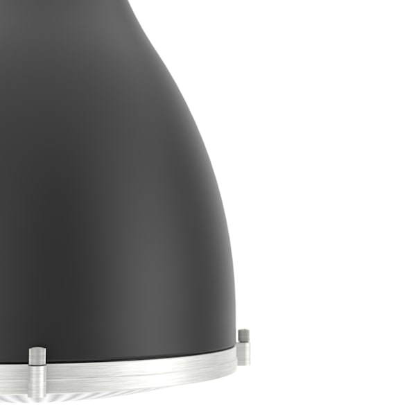 Hunter Bluff View 3 Light 14 Inch Pendant in Flat Matte Black