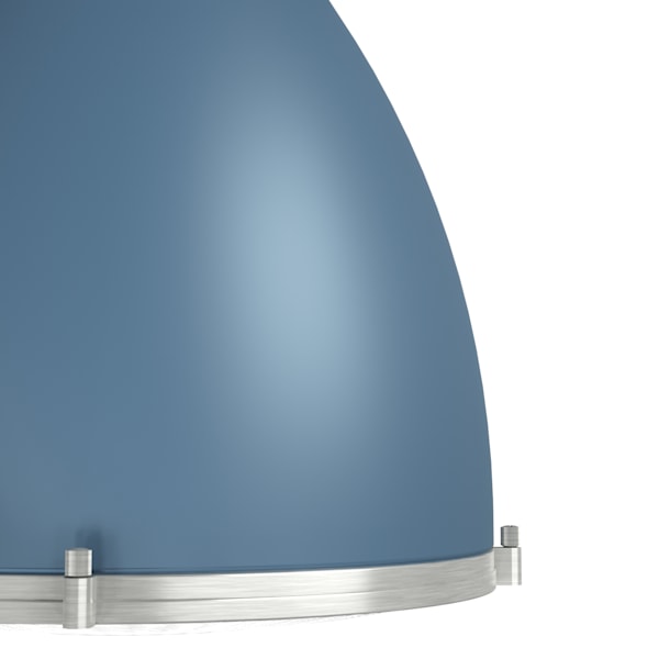 Hunter Bluff View 3 Light 16 Inch Pendant in Indigo Blue