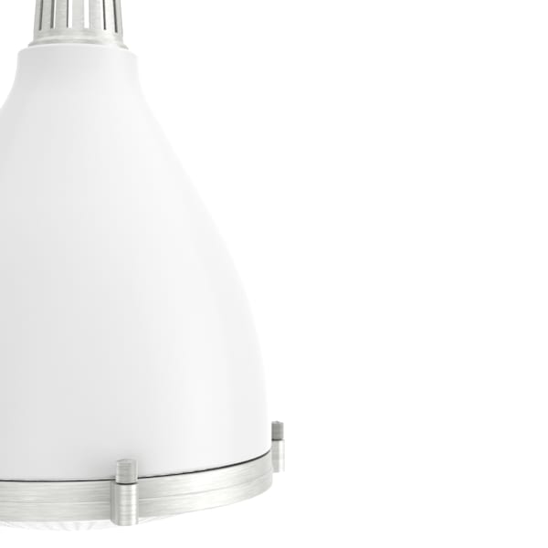 Hunter Bluff View 1 Light Pendant in Fresh White