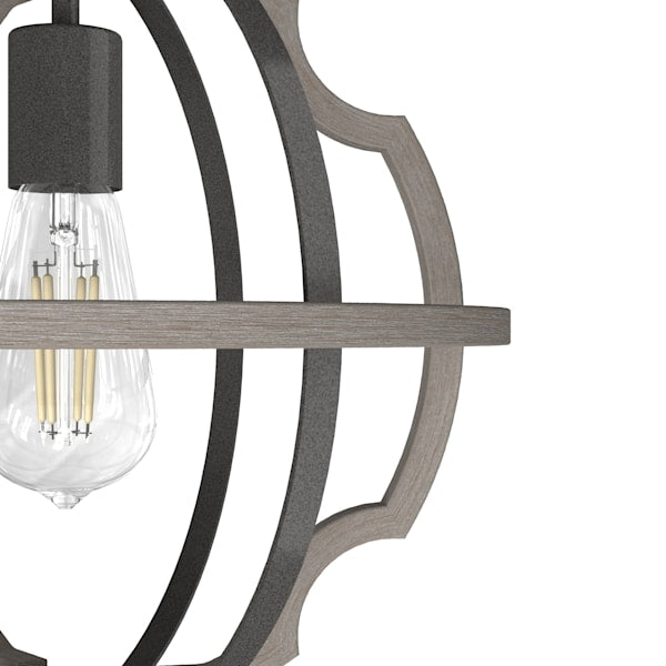 Hunter Stone Creek 1 Light Pendant in Noble Bronze