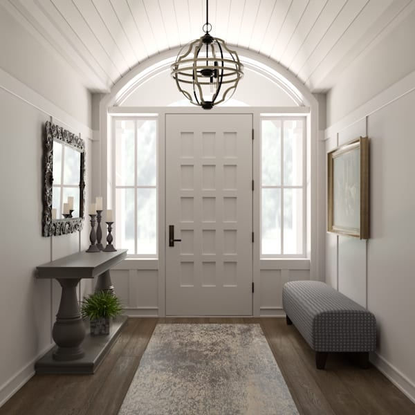 Hunter Stone Creek 6 Light 19 Inch Pendant - French Oak/Rustic Iron