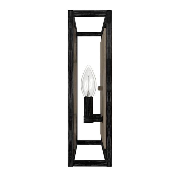 Hunter Stone Creek 2 Light Wall Sconce - French Oak/Rustic Iron