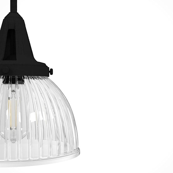 Hunter Cypress Grove 1 Light 10 Inch Pendant in Natural Iron