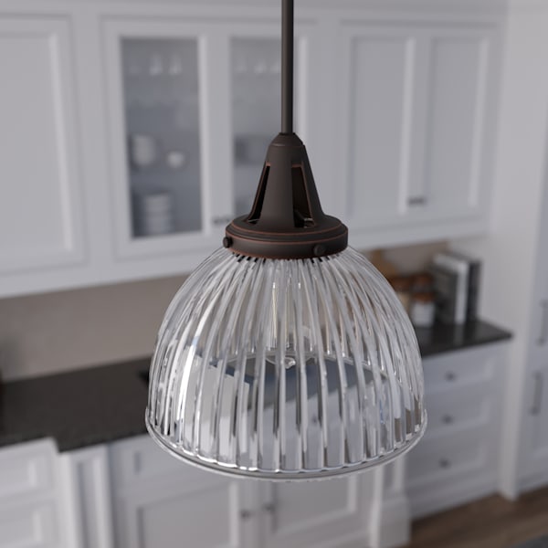 Hunter Cypress Grove 1 Light 13 Inch Pendant in Onyx Bengal