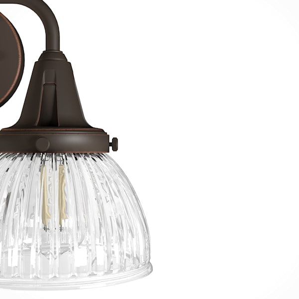 Hunter Cypress Grove 2 Light Vanity in Onyx Bengal