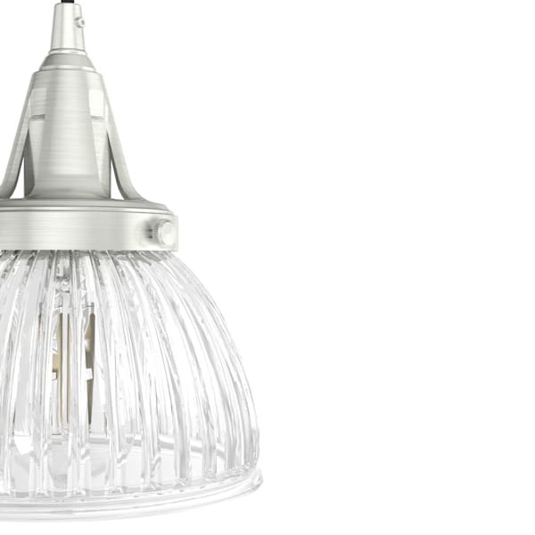 Hunter Cypress Grove 3 Light Linear Chandelier in Brushed Nickel