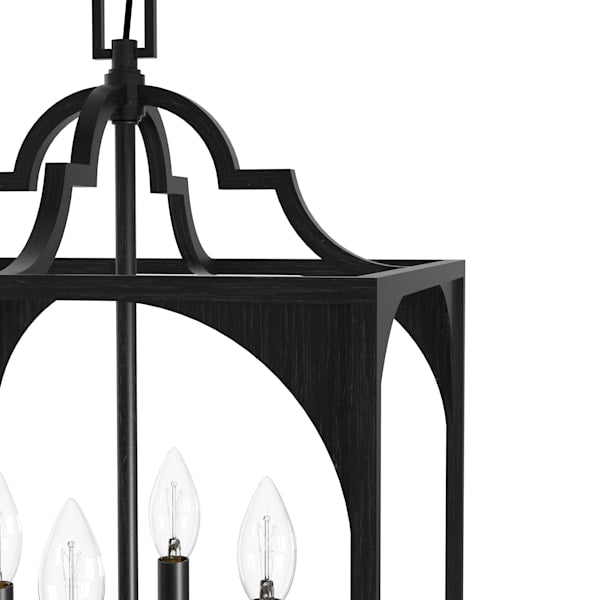 Hunter Highland Hill 4 Light 15 Inch Pendant in Rustic Iron