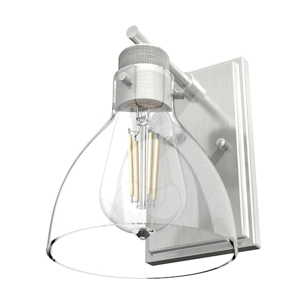 Hunter Van Nuys 1 Light Wall Sconce in Brushed Nickel