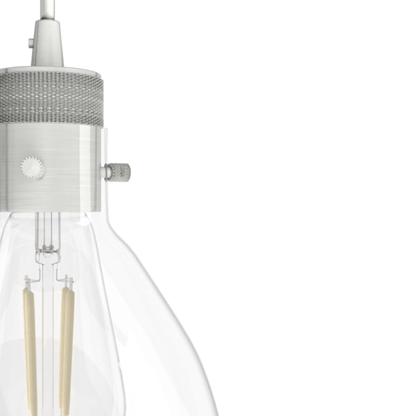 Hunter Van Nuys 3 Light Linear Cluster in Brushed Nickel