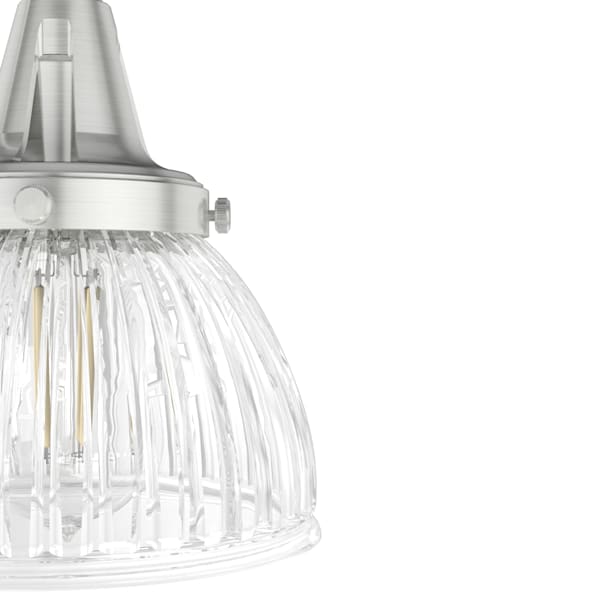 Hunter Cypress Grove 4 Light Linear Chandelier in Brushed Nickel
