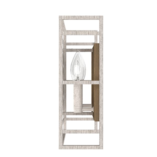 Hunter Langwood 2 Light Wall Sconce in Distressed White