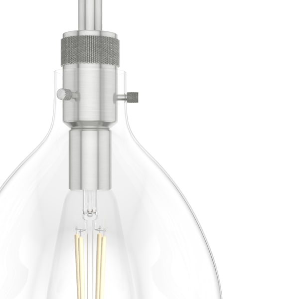Hunter Van Nuys 1 light 10 Inch Pendant in Brushed Nickel