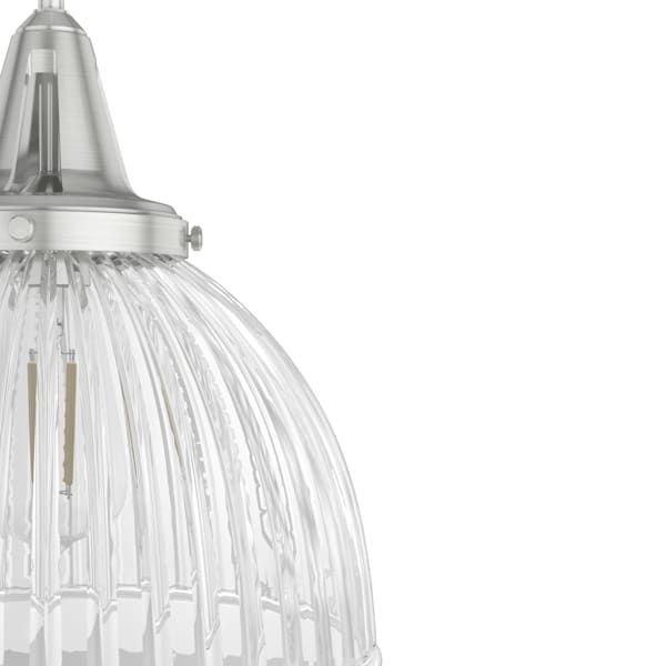 Hunter Cypress Grove 1 Light 13 Inch Pendant in Brushed Nickel