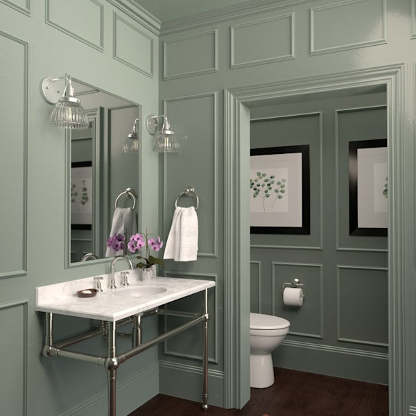 Hunter Cypress Grove 1 Light Wall Sconce in Brushed Nickel