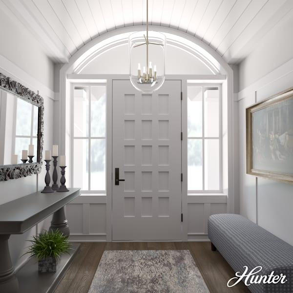 Hunter Sacha 4 Light Pendant in Alturas Gold
