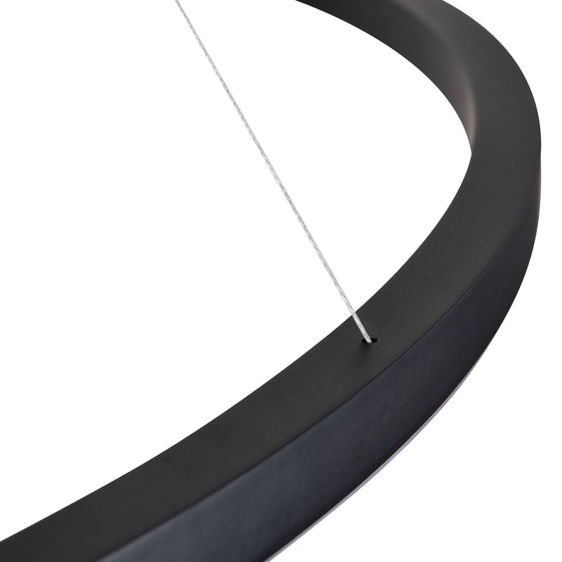 VONN Tania 51" VMC34912BL Modern Circular LED Chandelier in Black