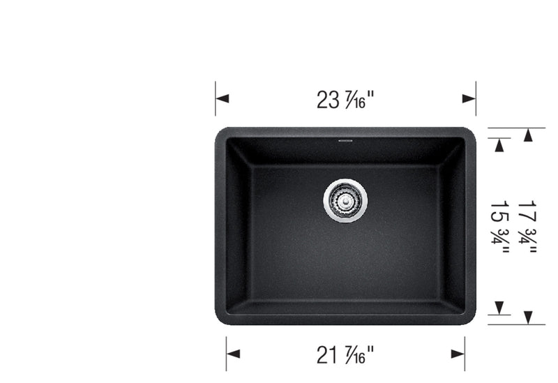 Blanco PRECIS 24 Undermount Single Bowl SILGRANIT Kitchen Sink