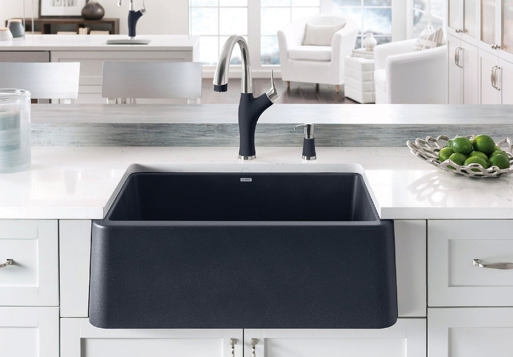 Blanco Ikon 30" Apron Single Bowl SILGRANIT Kitchen Sink — Rise