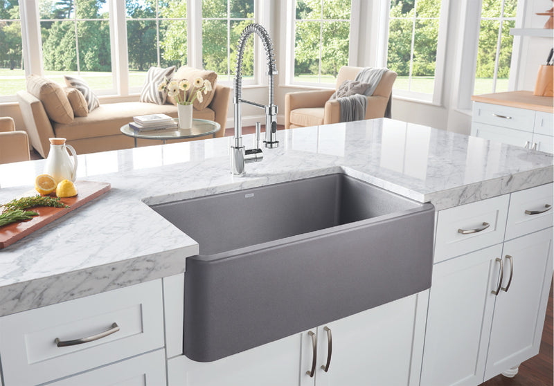 Blanco IKON 33 1¾ Apron Single Bowl SILGRANIT Kitchen Sink