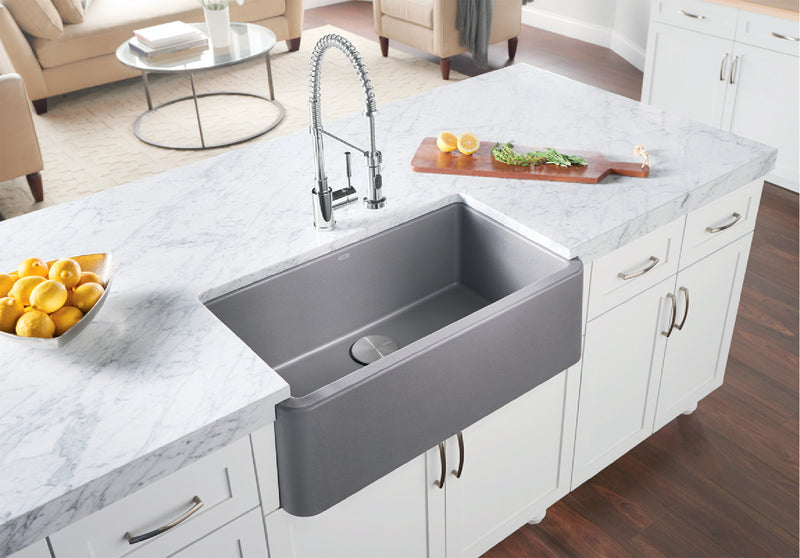 Blanco IKON 33 1¾ Apron Single Bowl SILGRANIT Kitchen Sink