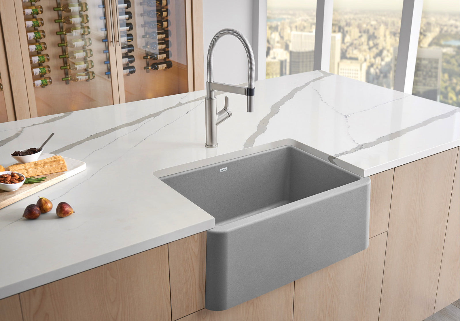 Blanco Ikon 27 Undermount Apron Front Silgranit Kitchen Sink