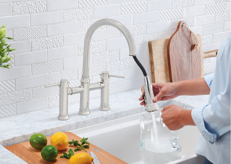 Blanco Empressa Bridge Pull-Down Kitchen Faucet 1.5 GPM
