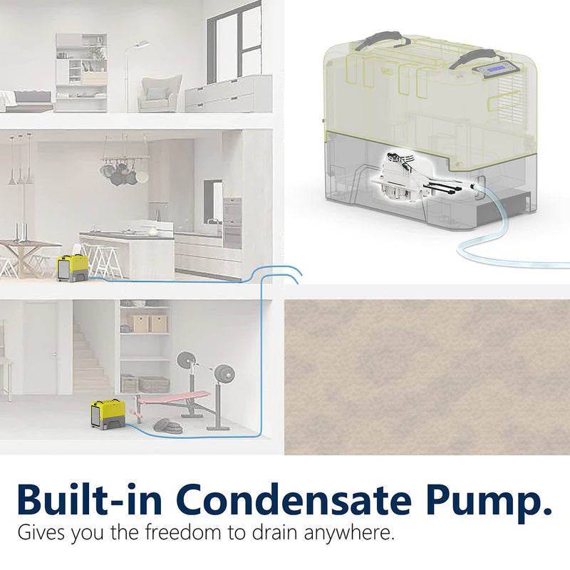 AlorAir LGR Extreme 180 PPD Commercial Restoration Dehumidifier with Pump & Auto Shut-Off