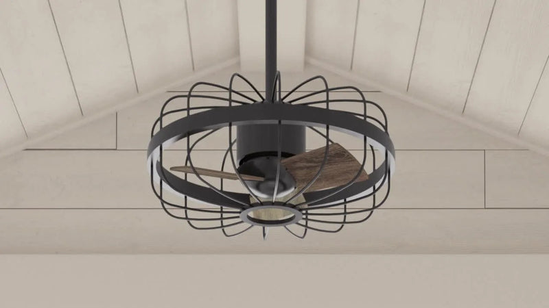 Hunter 16-Inch Roswell Ceiling Fan - Noble Bronze/Latte Oak