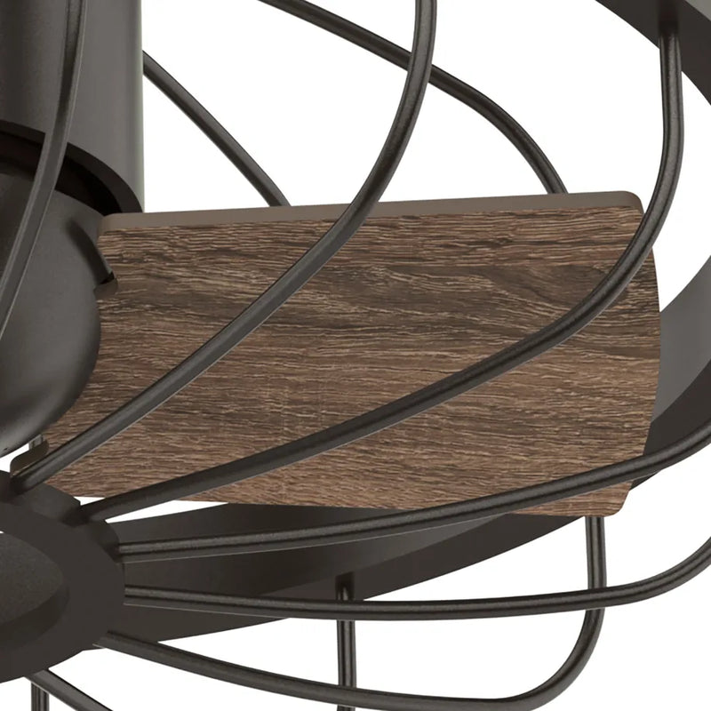 Hunter 16-Inch Roswell Ceiling Fan - Noble Bronze/Latte Oak