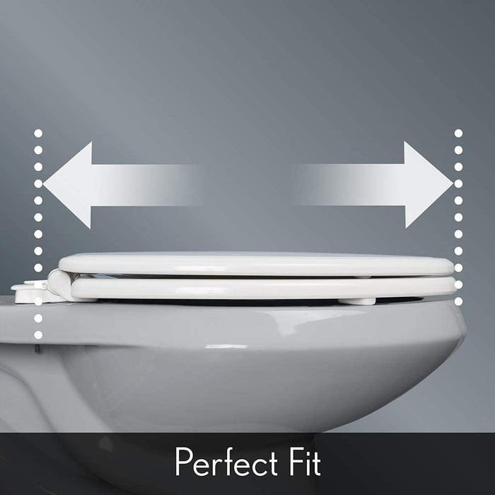 Bemis Radiance Heated Elongated Toilet Seat with Night Light- Biscuit/Linen