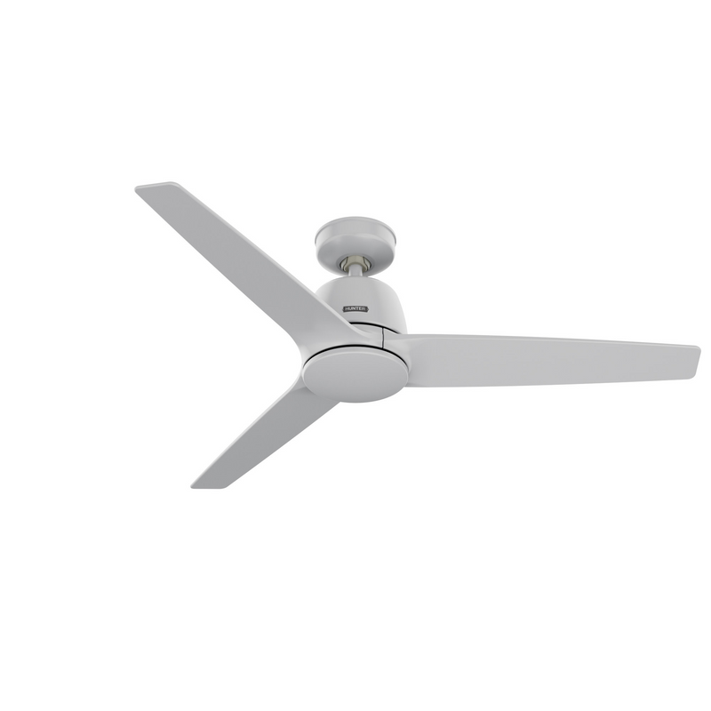 Hunter 52 inch Malden Matte White Ceiling Fan and Handheld Remote - Jasmine Roth Collection