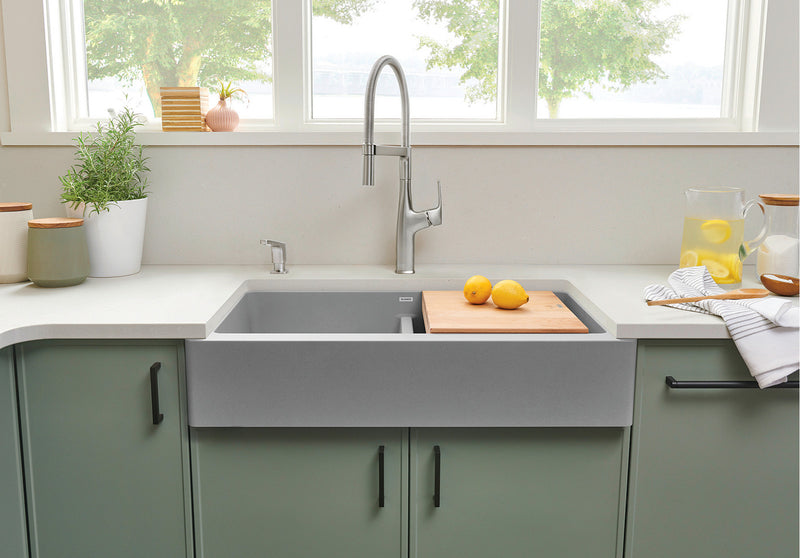 Blanco Vintera 33" Equal Double Apron SILGRANIT Kitchen Sink