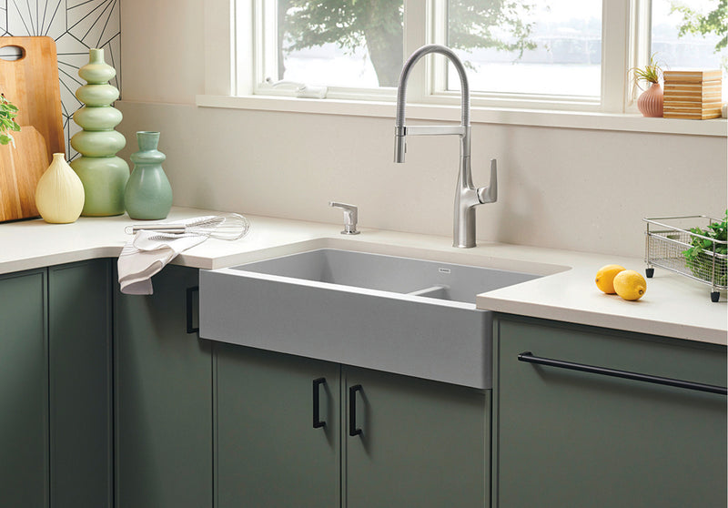 Blanco Vintera 33" Equal Double Apron SILGRANIT Kitchen Sink