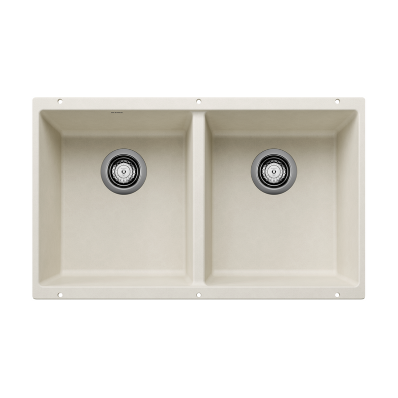 Blanco PRECIS Equal Double Bowl 29.75 in SILGRANIT Kitchen Sink