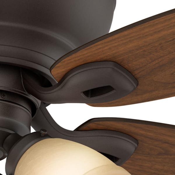 Casablanca Durant 3 Light Low Profile 44 Inch Ceiling Fan - Maiden Bronze/Walnut