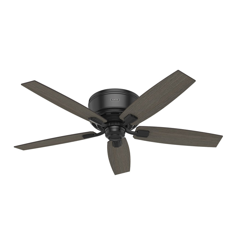 Hunter 52-Inch Bennett Matte Black Low Profile Ceiling Fan