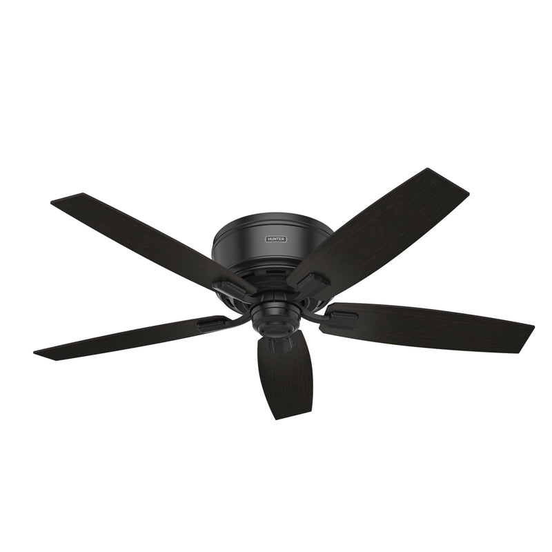 Hunter 52-Inch Bennett Matte Black Low Profile Ceiling Fan