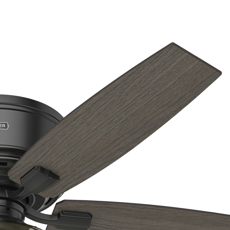 Hunter 52-Inch Bennett Matte Black Low Profile Ceiling Fan
