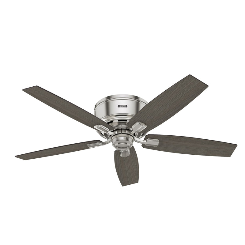 Hunter 52-Inch Bennett Brushed Nickel Low Profile Ceiling Fan