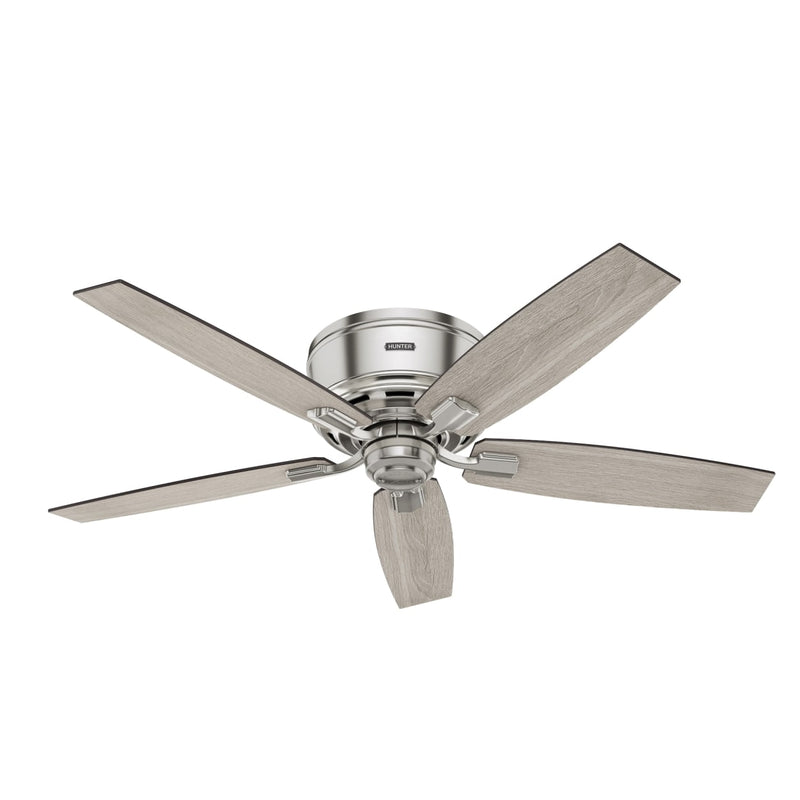 Hunter 52-Inch Bennett Brushed Nickel Low Profile Ceiling Fan