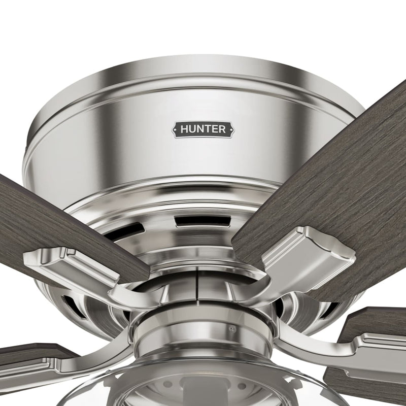 Hunter 52-Inch Bennett Brushed Nickel Low Profile Ceiling Fan