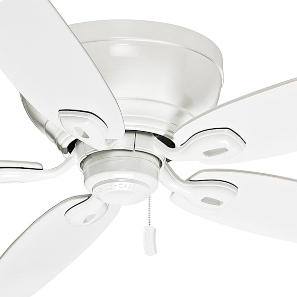 Casablanca Durant Low Profile 54 Inch Ceiling Fan - Snow White