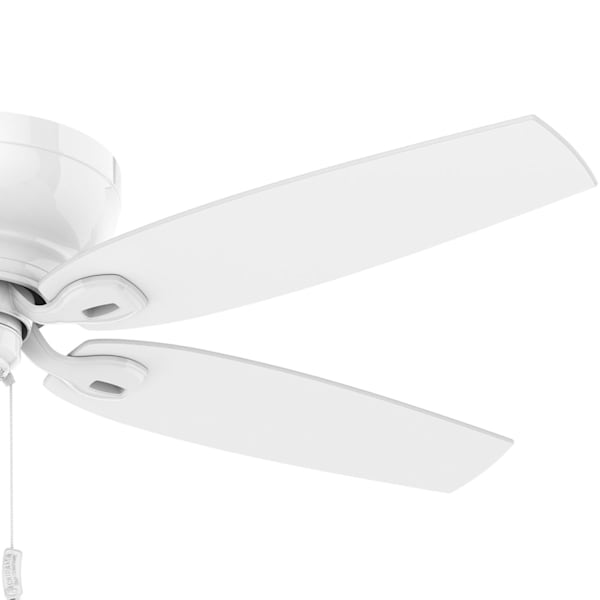Casablanca Durant Low Profile 54 Inch Ceiling Fan - Snow White
