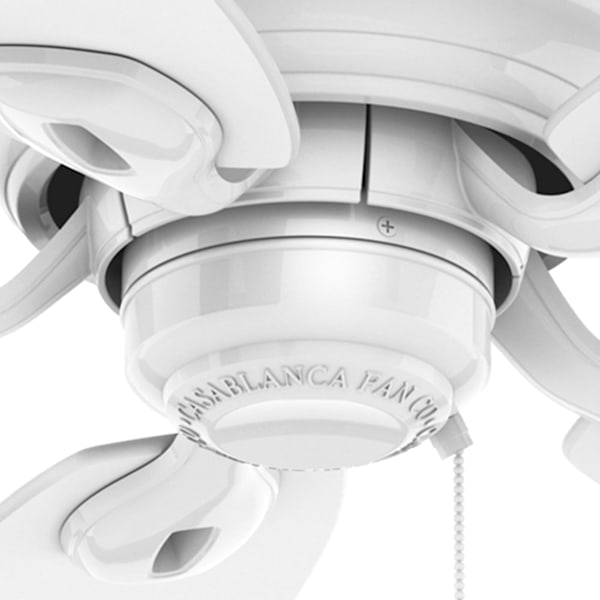 Casablanca Durant Low Profile 54 Inch Ceiling Fan - Snow White