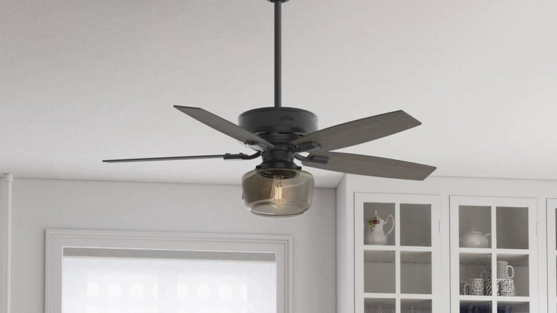 Hunter 52-Inch Bennett Matte Black Ceiling Fan