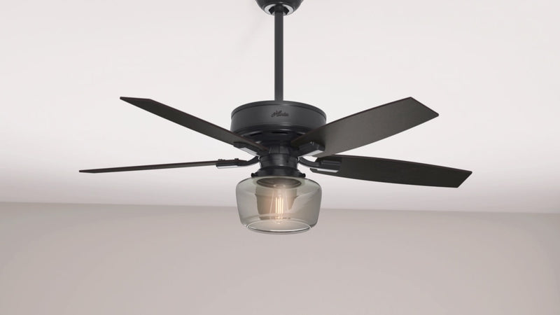 Hunter 52-Inch Bennett Matte Black Ceiling Fan