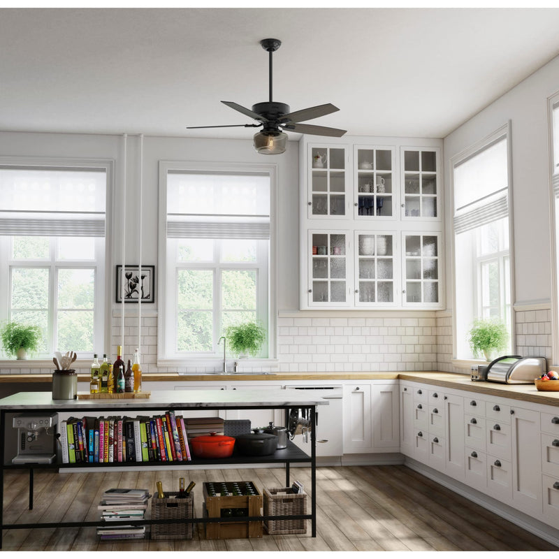 Hunter 52-Inch Bennett Matte Black Ceiling Fan